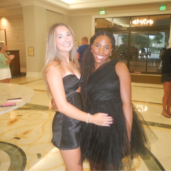 BLACK ONE SHOULDER DRESS - Picture 4 of 4